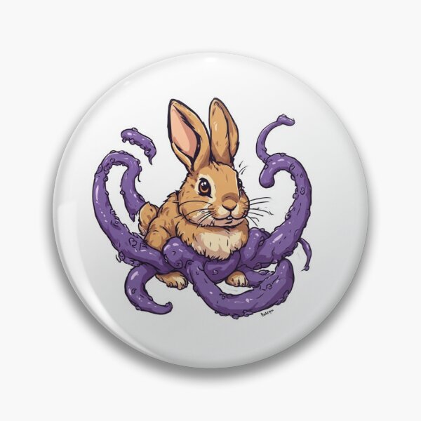 Item preview, colorado rabbits with tentacles stickers designed and sold by PixelPop Studio.
