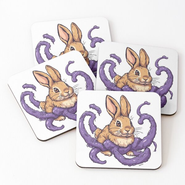 Item preview, colorado rabbits with tentacles stickers designed and sold by PixelPop Studio.