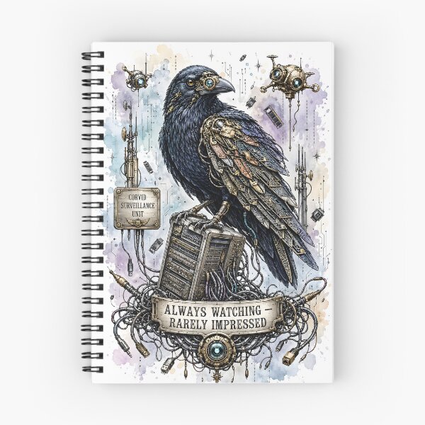 Item preview, Overclocked Raven - Watercolor Edition designed and sold by ShadowSpriteArt.
