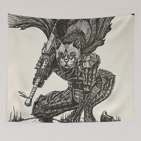 Item preview, The Feline Swordsman designed and sold by Darogapari.