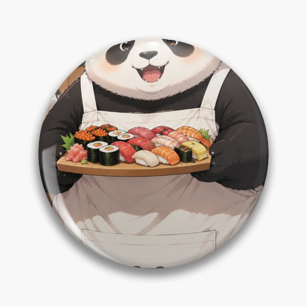 Item preview, Kawaii Panda Sushi Chef | Original Anime Panda Cooking Cute Japanese Food Art designed and sold by Sticleg.
