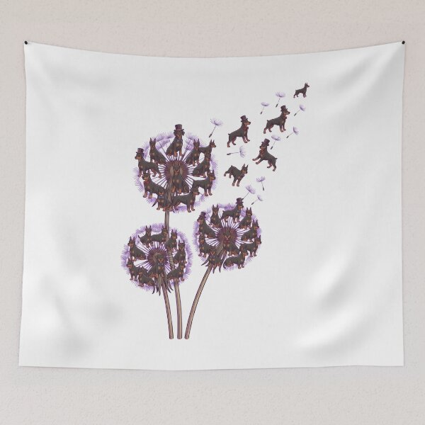 Item preview, Doberman Pinscher Dandelion Flower Dog Lover designed and sold by dian-rody-crest.