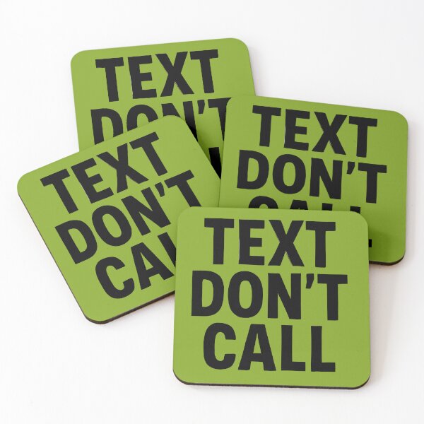 Item preview, Text Don't Call – Funny Introvert Typography Quote T-Shirt designed and sold by KAM-KAM-STORE.