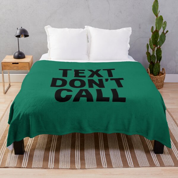 Item preview, Text Don't Call – Funny Introvert Typography Quote T-Shirt designed and sold by KAM-KAM-STORE.