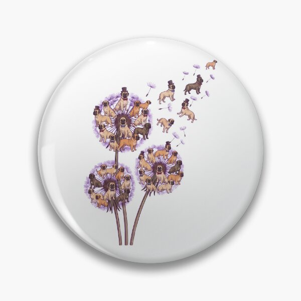 Artikelvorschau, Englische Dogge Löwenzahnblume Hundeliebhaber entworfen und verkauft von dian-rody-crest.