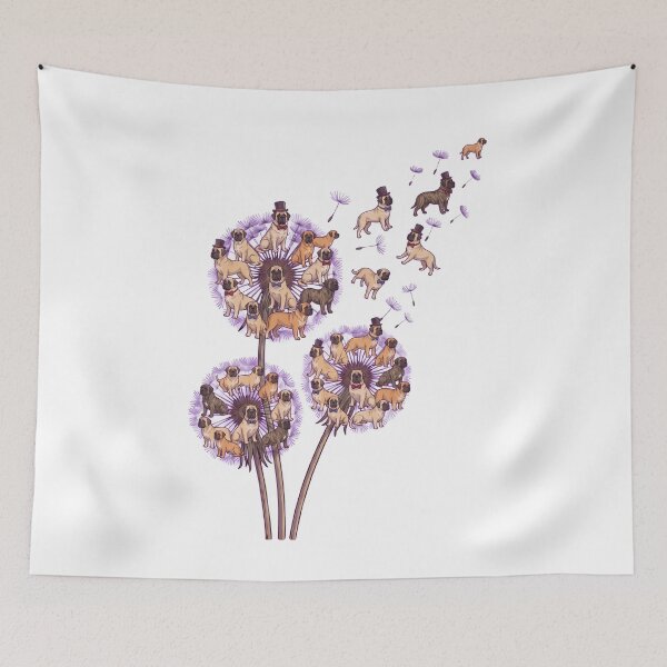 Item preview, English Mastiff Dandelion Flower Dog Lover designed and sold by dian-rody-crest.