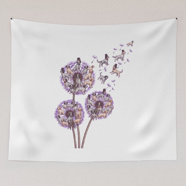 Item preview, English Setter Dandelion Flower Dog Lover designed and sold by dian-rody-crest.