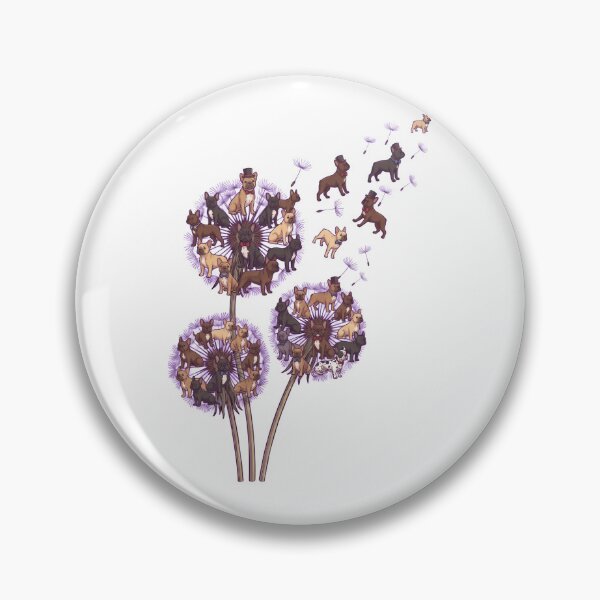 Item preview, French Bulldog Dandelion Flower Dog Lover designed and sold by dian-rody-crest.