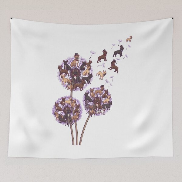 Item preview, French Bulldog Dandelion Flower Dog Lover designed and sold by dian-rody-crest.