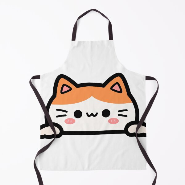 Item preview, Cute Cartoon Orange Cat Peeking Over Edge Vector Illustration - Kawaii Kitten Border Element designed and sold by epx-av.