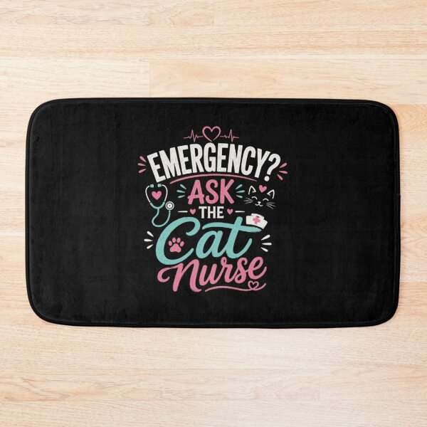 Item preview, Emergency? Ask the Cat Nurse | Funny RN Cat Lover T-Shirt | Cute Nurse Gift designed and sold by 1PRINTORA1.