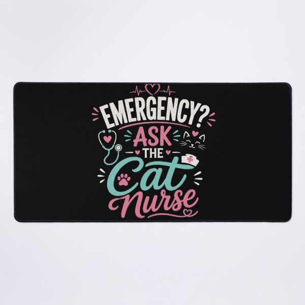 Item preview, Emergency? Ask the Cat Nurse | Funny RN Cat Lover T-Shirt | Cute Nurse Gift designed and sold by 1PRINTORA1.