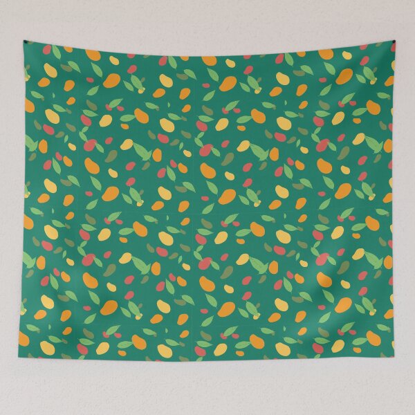 Item preview, Scattered Mango Pattern on Green designed and sold by Qousqoza7.