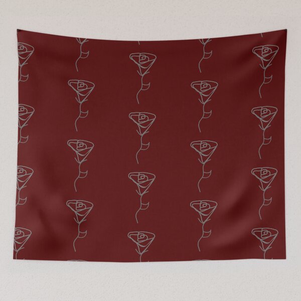 Item preview, Elegant Minimalist Rose Line Art on Soft Pastel Background designed and sold by Denise Barra Bueno.