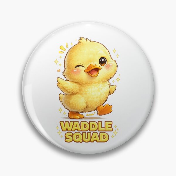 Item preview, Waddle Squad Cute Baby Chick Sticker | Kawaii Yellow Chick Cartoon | Funny Chicken Lover Gift | Farm Animal Art designed and sold by ArtByTripti.