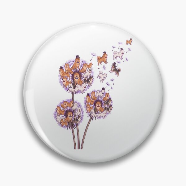 Item preview, German Spitz Dandelion Flower Dog Lover designed and sold by dian-rody-crest.