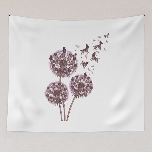 Item preview, German Wirehaired Pointer Dandelion Flower Dog Lover designed and sold by dian-rody-crest.