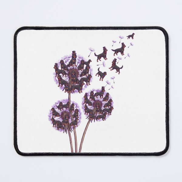 Item preview, Gordon Setter Dandelion Flower Dog Lover designed and sold by dian-rody-crest.