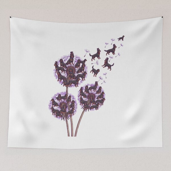 Item preview, Gordon Setter Dandelion Flower Dog Lover designed and sold by dian-rody-crest.