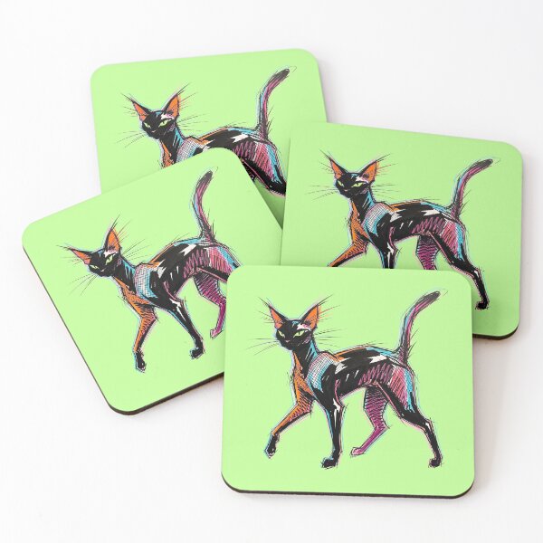Item preview, Chromatic Aberration Feline: The Anxiety Entity designed and sold by FreiherrPK.