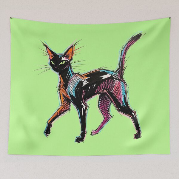Item preview, Chromatic Aberration Feline: The Anxiety Entity designed and sold by FreiherrPK.