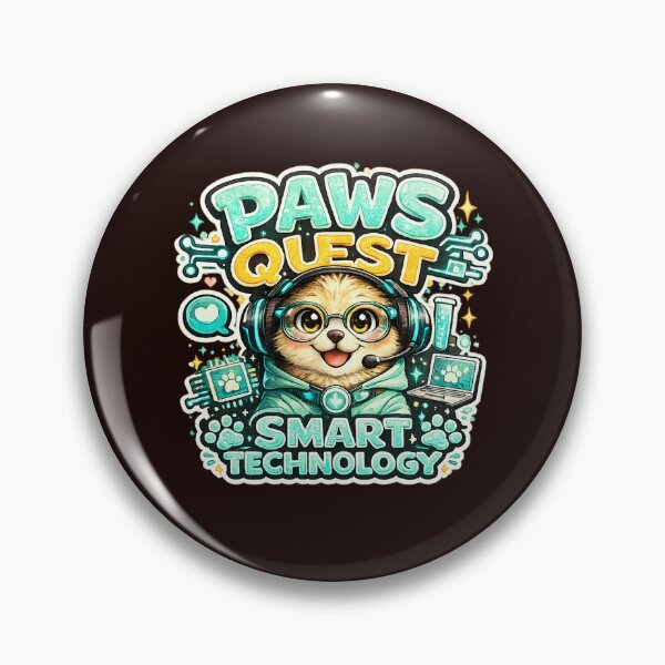Item preview, Paws Quest – Original Tech-Inspired Cartoon dog designed and sold by annenambiro.