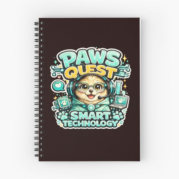Item preview, Paws Quest – Original Tech-Inspired Cartoon dog designed and sold by annenambiro.