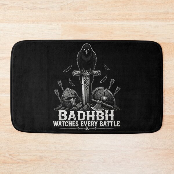 Item preview, Badhbh Watches Every Battle Celtic Raven Dark Fantasy designed and sold by BadhbhLoot.