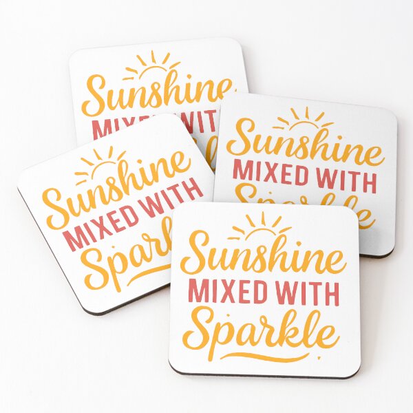 Item preview, Sunshine Mixed with Sparkle – Bright Inspirational Typography Quote designed and sold by KAM-KAM-STORE.