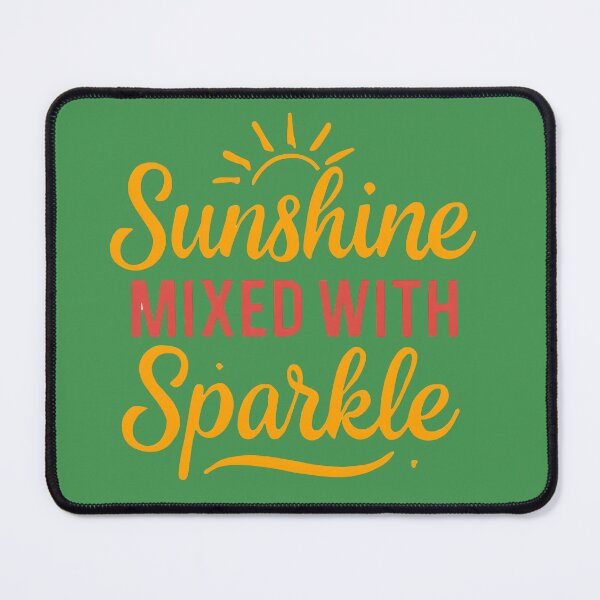 Item preview, Sunshine Mixed with Sparkle – Bright Inspirational Typography Quote designed and sold by KAM-KAM-STORE.