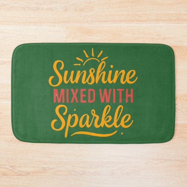 Item preview, Sunshine Mixed with Sparkle – Bright Inspirational Typography Quote designed and sold by KAM-KAM-STORE.