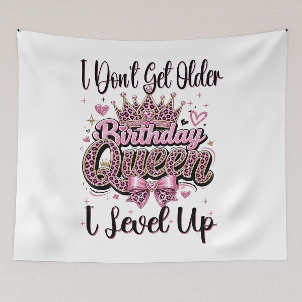 Item preview, Birthday Queen I Don't Get Older I Level Up Birthday Women Girls designed and sold by ZANNIX.