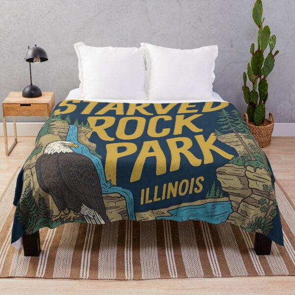 Item preview, Starved Rock State Park Eagle Landscape designed and sold by HowToCanadian.