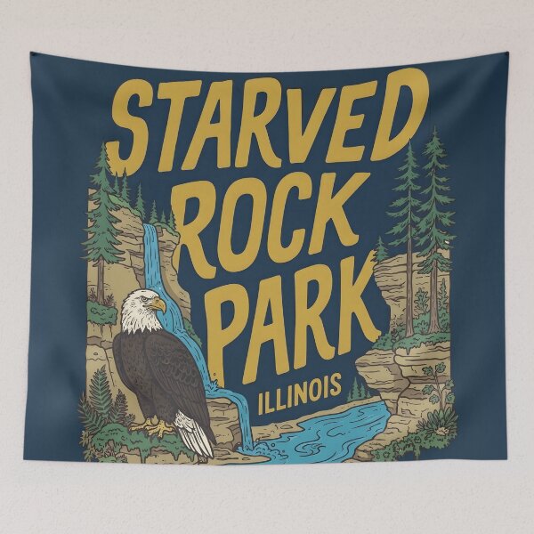 Item preview,  Starved Rock State Park Eagle Landscape designed and sold by HowToCanadian.