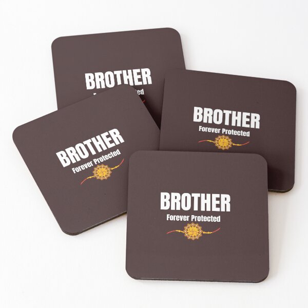 Item preview, Brother Forever Protected Raksha Bandhan Minimal Rakhi T-Shirt designed and sold by Marathidesigns.