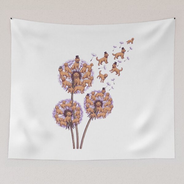 Item preview, Goldendoodle Dandelion Flower Dog Lover designed and sold by dian-rody-crest.