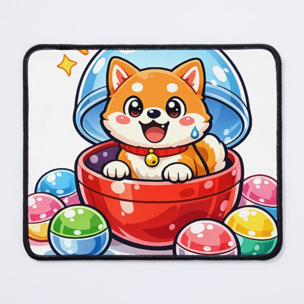 Item preview, Kawaii Shiba Inu Gachapon Sticker – Cute Japanese Capsule Toy Dog Anime Vector Design designed and sold by kawaii animal store (in Japan).