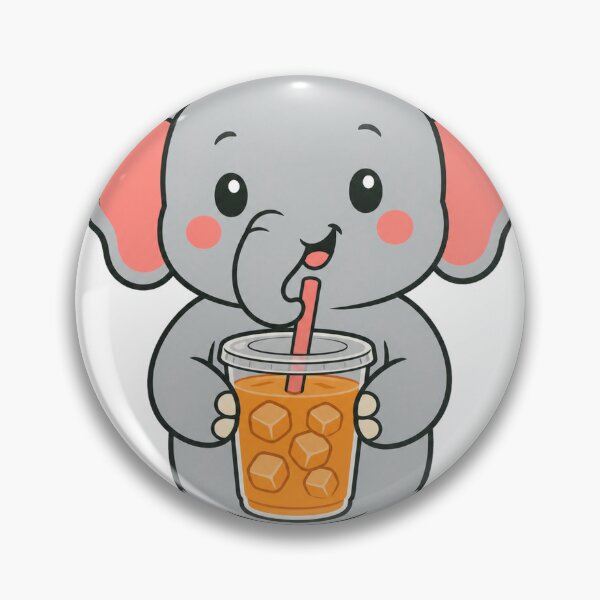 Item preview, Cute Thai Elephant with Thai Iced Tea designed and sold by JefferStore.