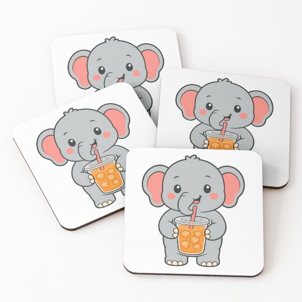 Item preview, Cute Thai Elephant with Thai Iced Tea designed and sold by JefferStore.
