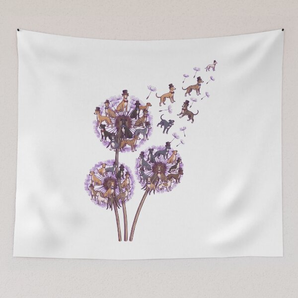 Item preview, Greyhound Dandelion Flower Dog Lover designed and sold by dian-rody-crest.