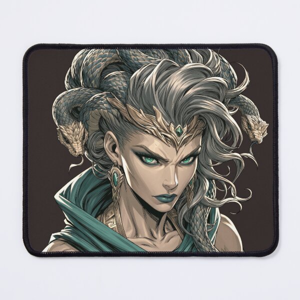 Item preview, Snake Goddess Medusa Fantasy Art designed and sold by MythicMood.
