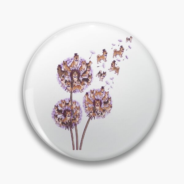 Item preview, Icelandic Sheepdog Dandelion Flower Dog Lover designed and sold by dian-rody-crest.