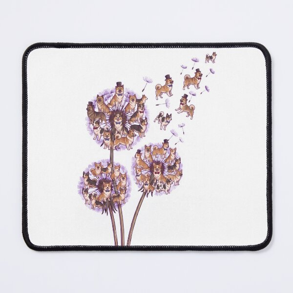 Item preview, Icelandic Sheepdog Dandelion Flower Dog Lover designed and sold by dian-rody-crest.