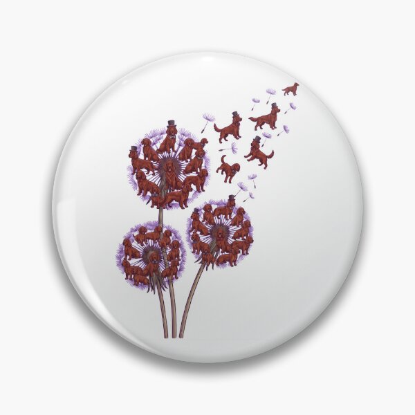 Item preview, Irish Setter Dandelion Flower Dog Lover designed and sold by dian-rody-crest.