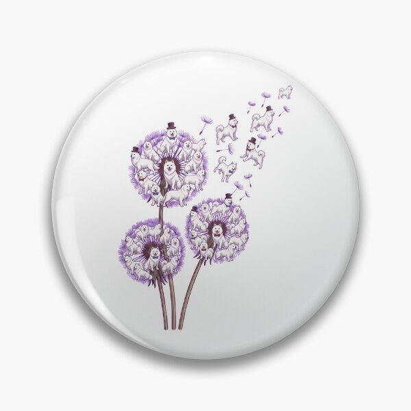 Item preview, Japanese Spitz Dandelion Flower Dog Lover designed and sold by dian-rody-crest.