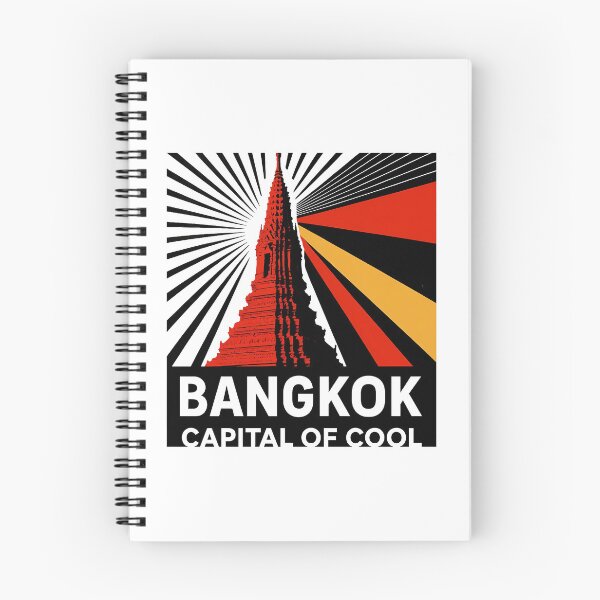 Item preview, Bangkok Thailand Travel Souvenir - Wat Arun Temple & Longtail Boat Art designed and sold by OzzFrequency.