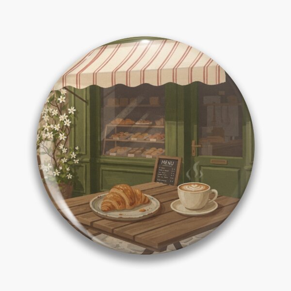 Item preview, French Bakery Morning, Cozy Pastry and Coffee Flat Art designed and sold by BlareBlare.