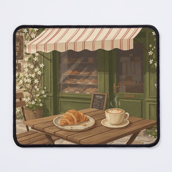 Item preview, French Bakery Morning, Cozy Pastry and Coffee Flat Art designed and sold by BlareBlare.