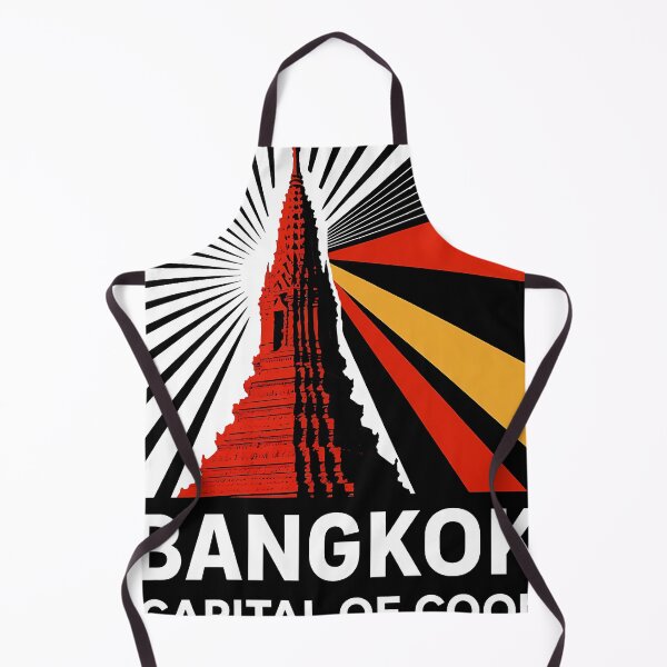 Item preview, Bangkok Thailand Travel Souvenir - Wat Arun Temple & Longtail Boat Art designed and sold by OzzFrequency.