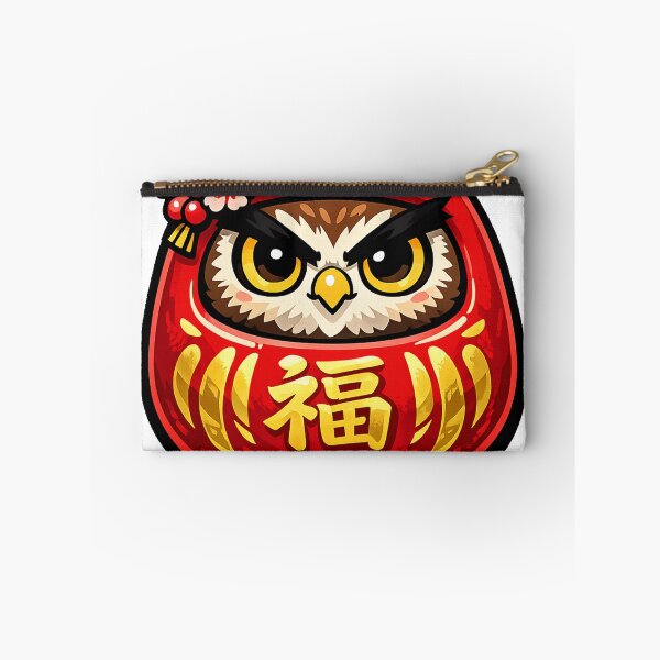 Item preview, Kawaii Daruma Owl Sticker – Lucky Japanese Owl Anime Vector Design designed and sold by kawaii animal store (in Japan).